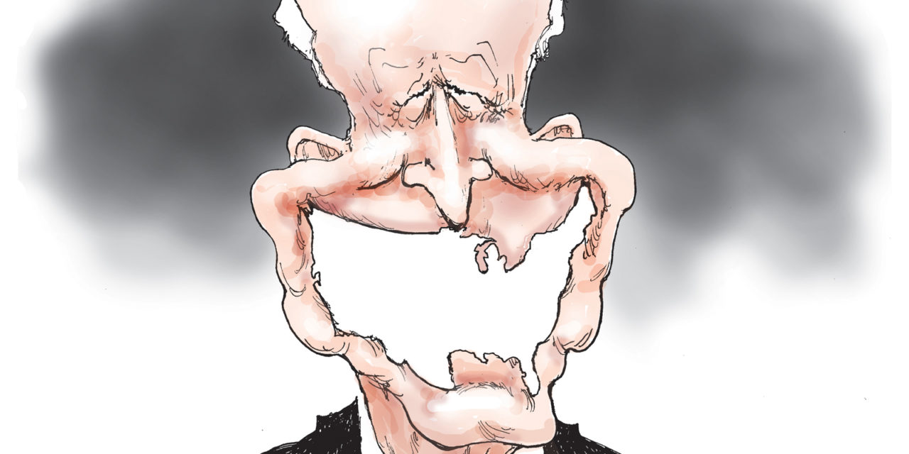 Biden Smile, A Cartoon By Award-Winning Bill Day