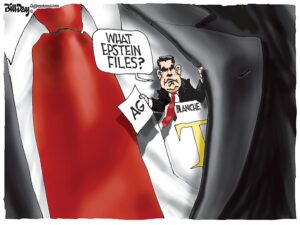 AG Blanche and Epstein Files, A Cartoon by Award-Winning Bill Day