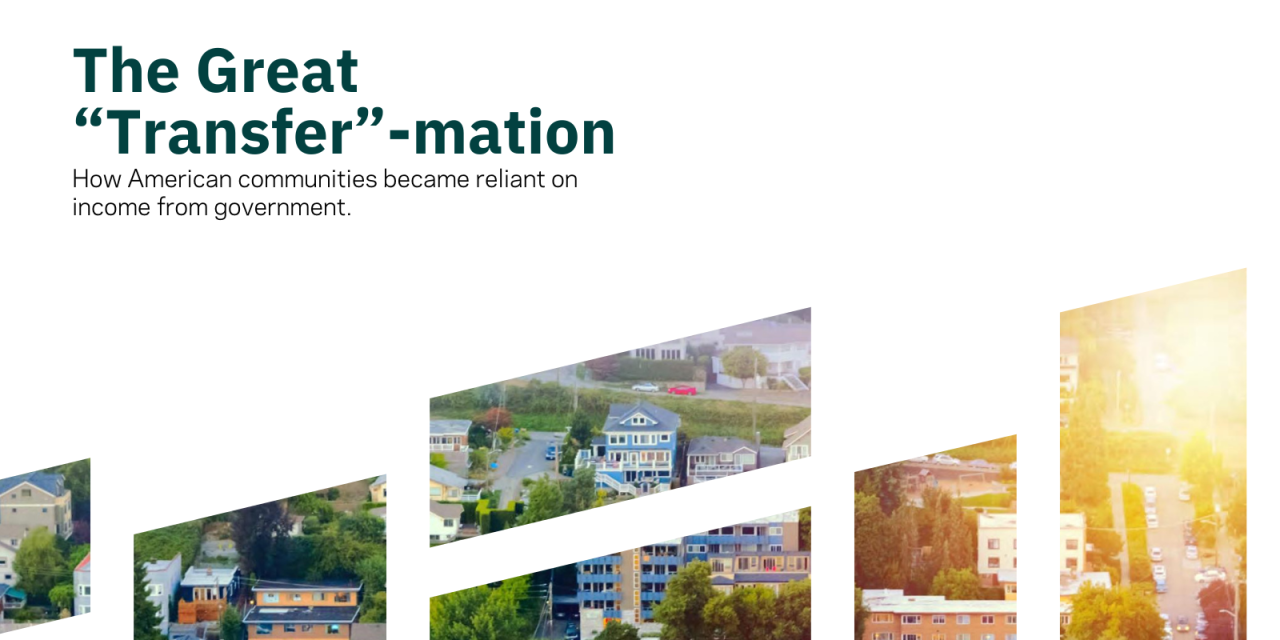 Our Regional Reliance on Federal Transfer Payments