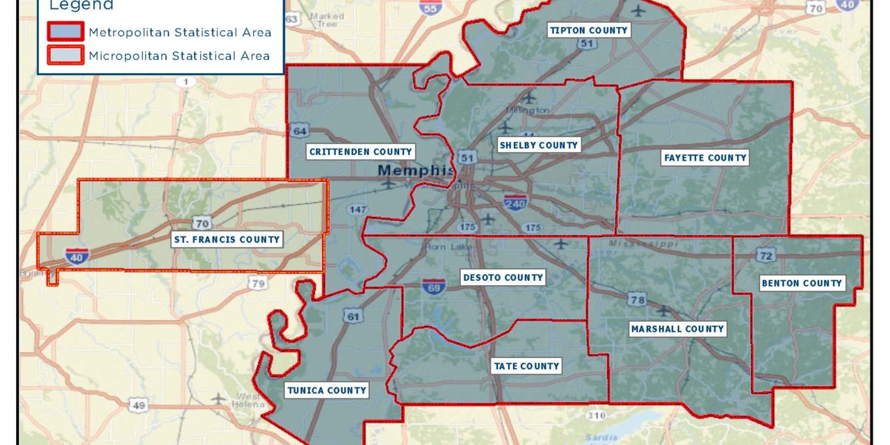 Memphis MSA Population Churn: Winners And Losers