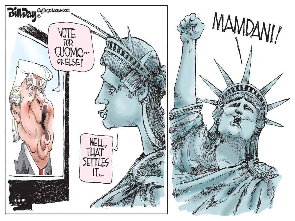 Mamdami, A Cartoon by Award-Winning Bill Day