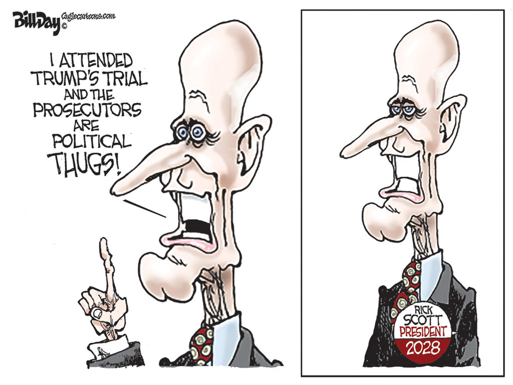 Rick Scott, A Cartoon by Award-Winning Bill Day