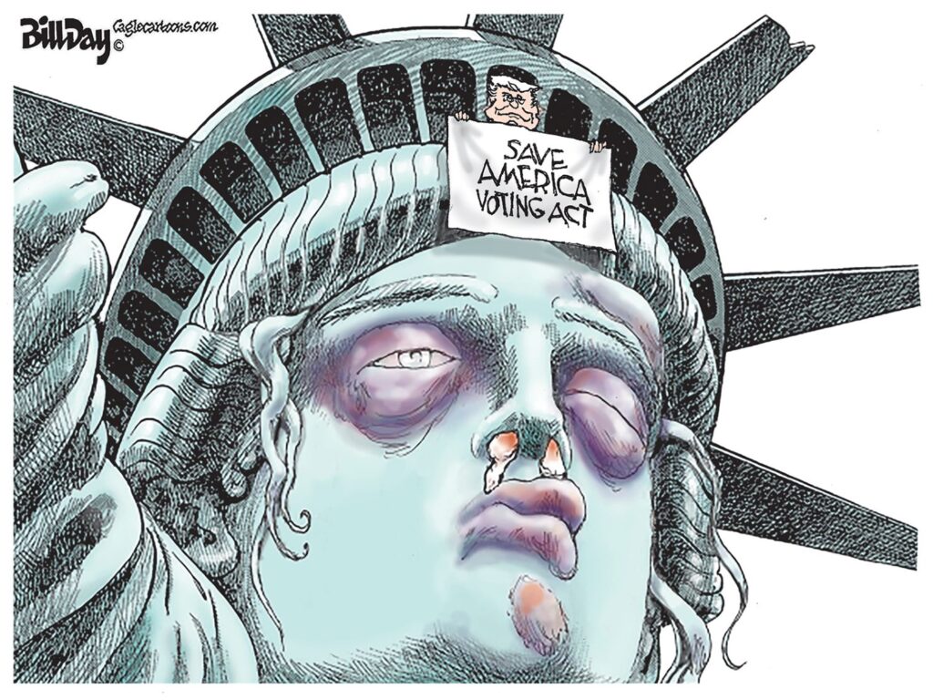 SAVE America Voting Act, A Cartoon by Award-Winning Bill Day