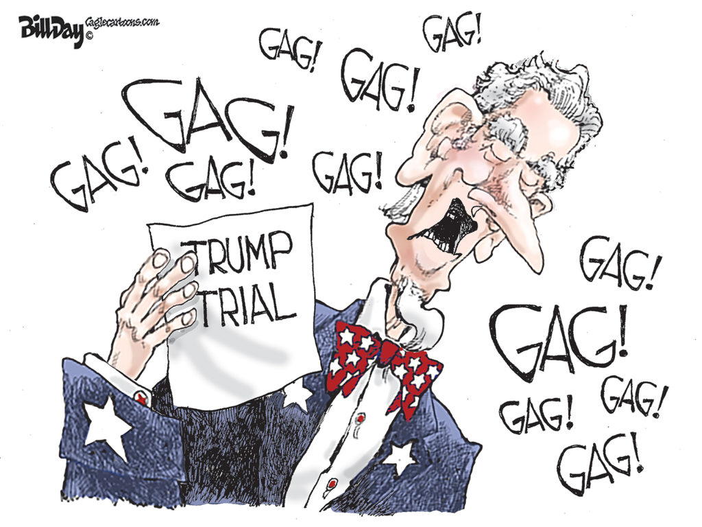 Trump Trial, A Cartoon by Award-Winning Bill Day