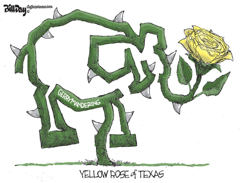 Yellow Rose of Texas, A Cartoon by Award-Winning Bill Day