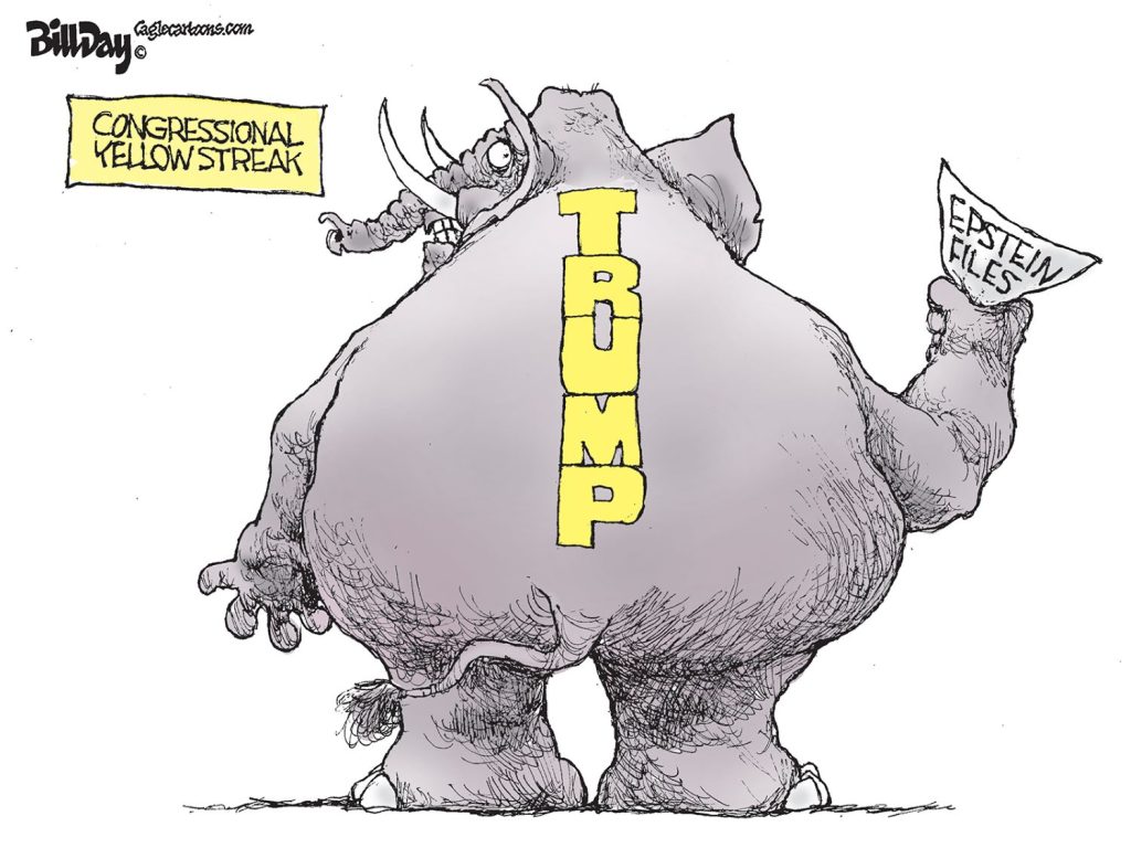 Congressional Yellow Streak, A Cartoon by Award-Winning Bill Day