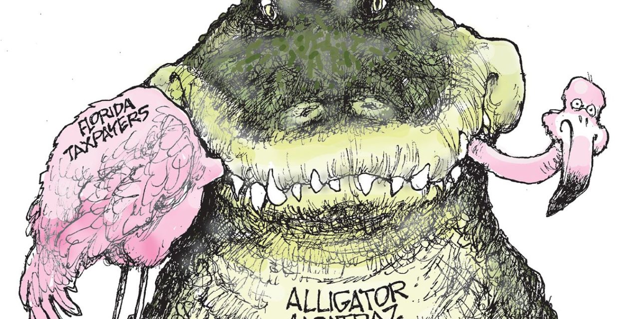 Alligator Alcatraz, A Cartoon by Award-Winning Bill Day