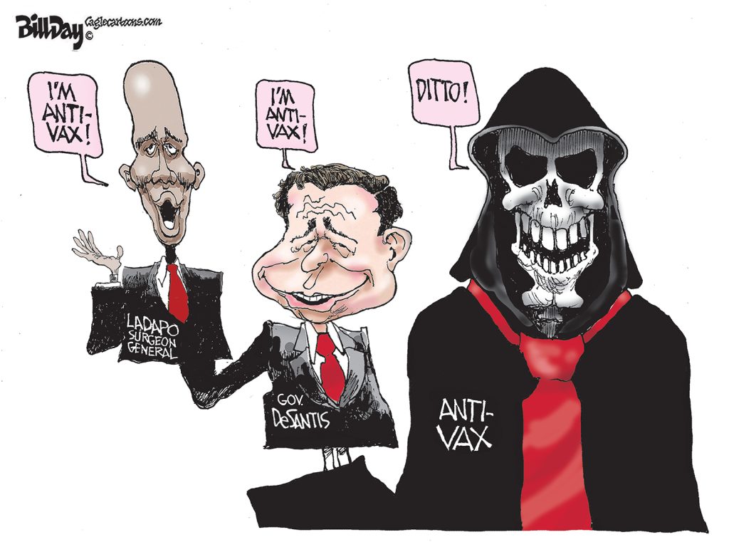 Florida Anti-Fax, A Cartoon by Award-Winning Bill Day