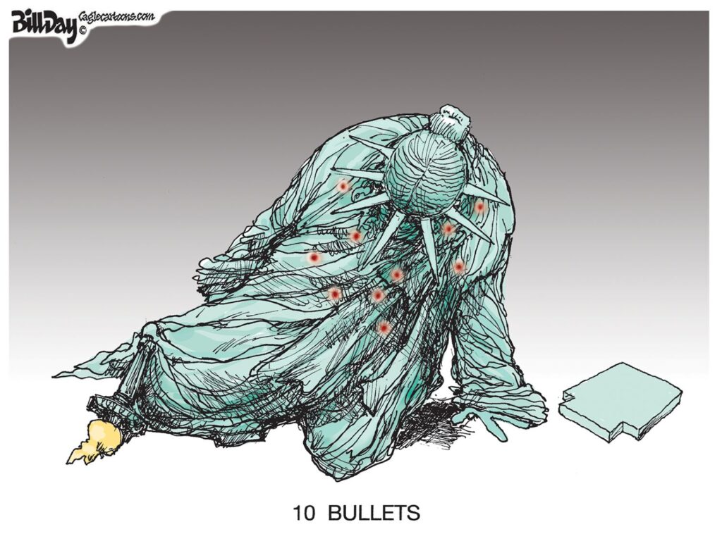 10 Bullets, A Cartoon by Award-Winning Bill Day