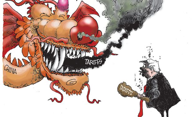 Trump, China and Tariffs, A Cartoon by Award-Winning Bill Day