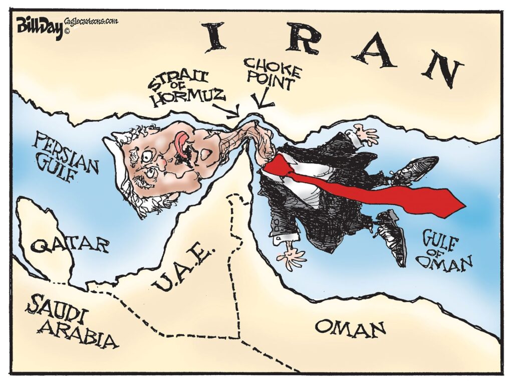 Choke Point, A Cartoon by Award-Winning Bill Day