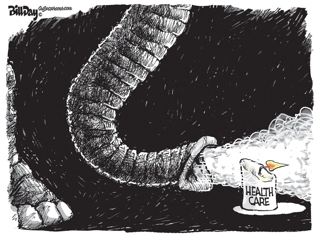 Trump Health Care, A Cartoon by Award-Winning Bill Day