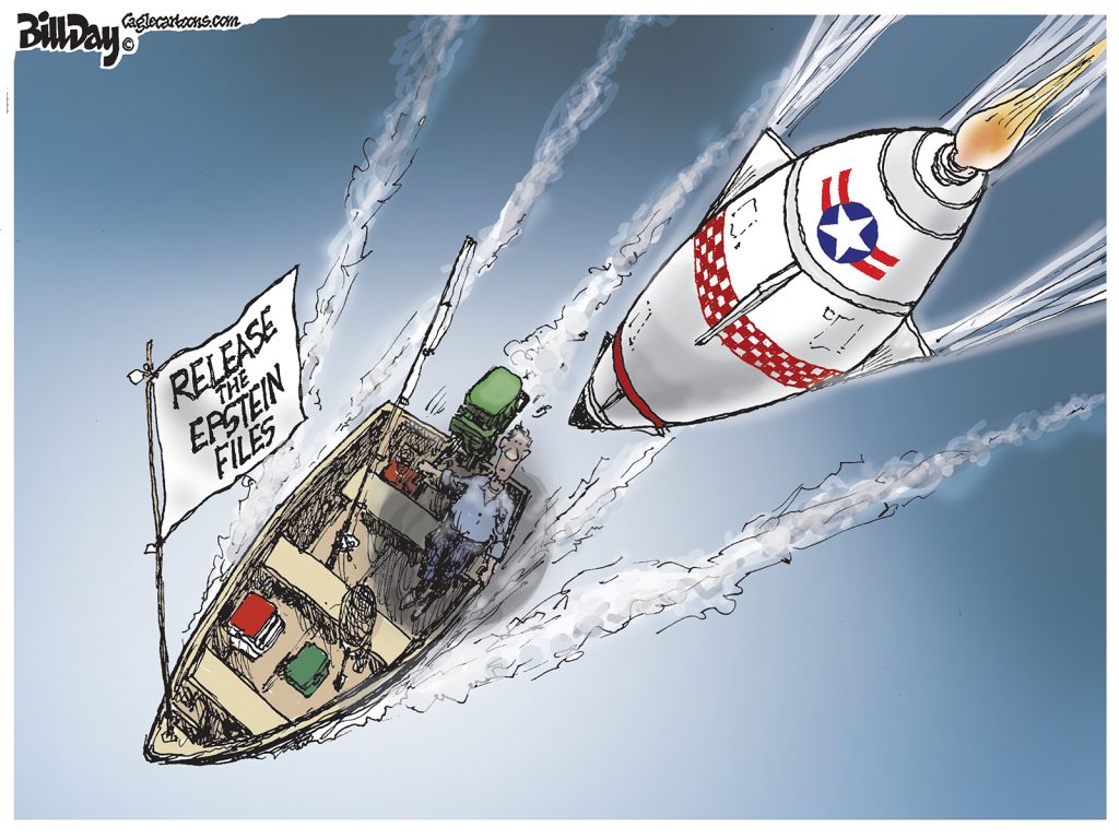 Fishing Boat Target, A Cartoon by Award-Winning Bill Day