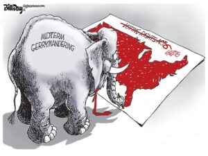 Midterm Gerrymandering, A Cartoon by Award-Winning Bill Day