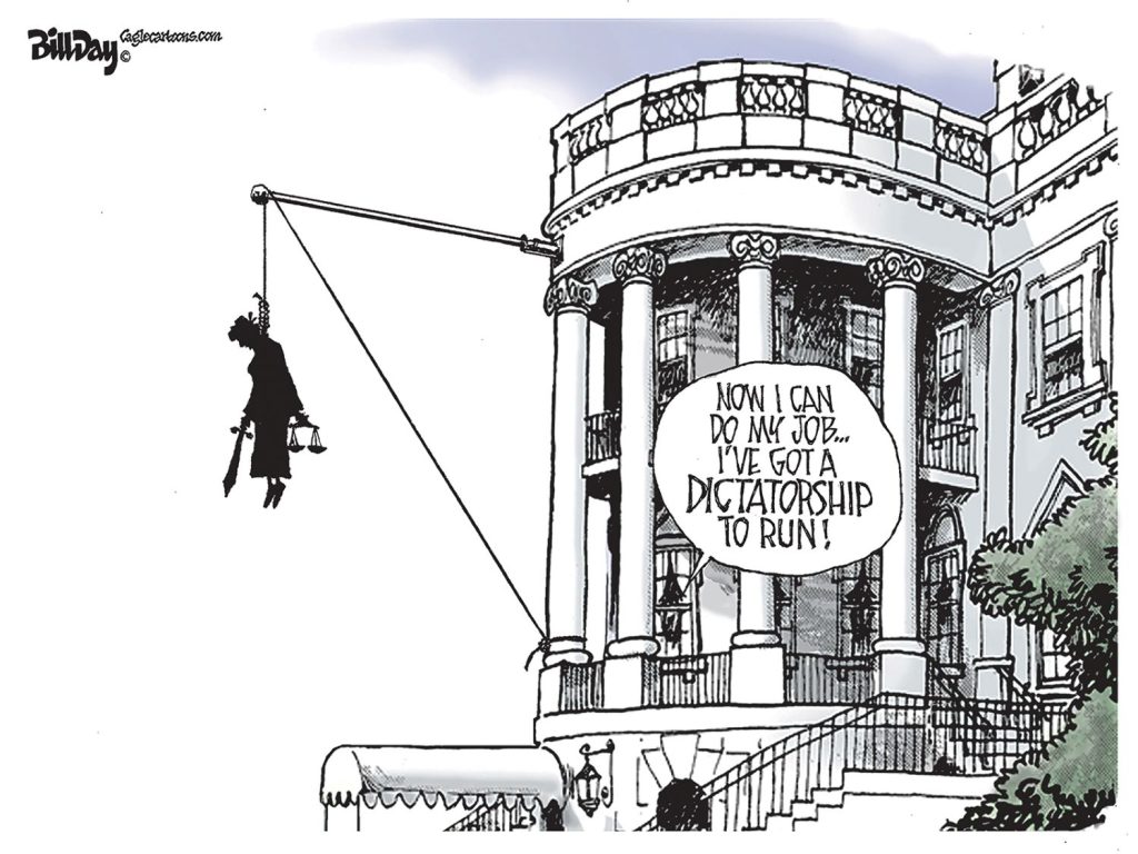 A Dictatorship to Run, A Cartoon by Bill Day