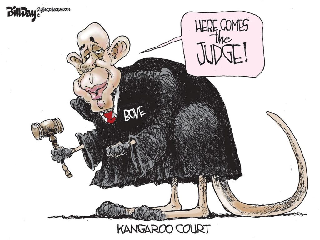 Kangaroo Court, A Cartoon by Award-Winning Bill Day