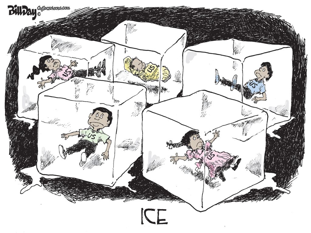 ICE Deporting U.S. Children, A Cartoon by Award-Winning Bill Day