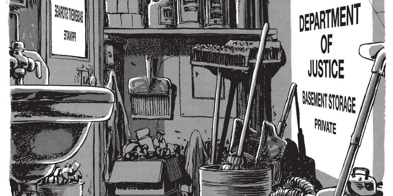 Department of Injustice, A Cartoon by Award-Winning Bill Day