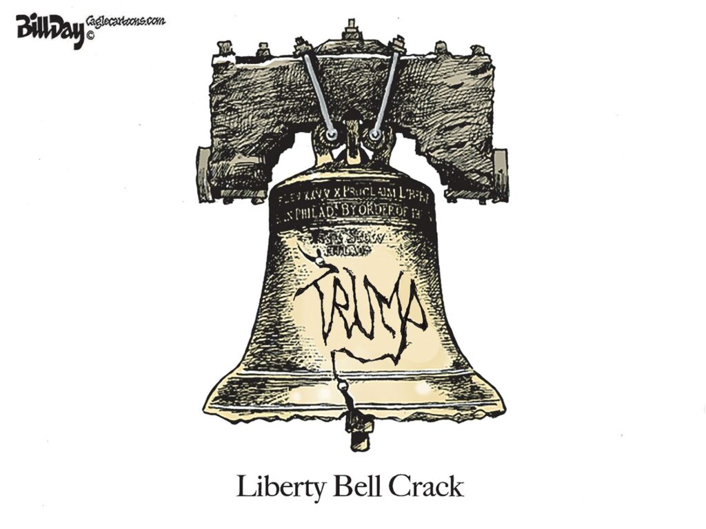 Liberty Bell Crack, A Cartoon by Award-Winning Bill Day