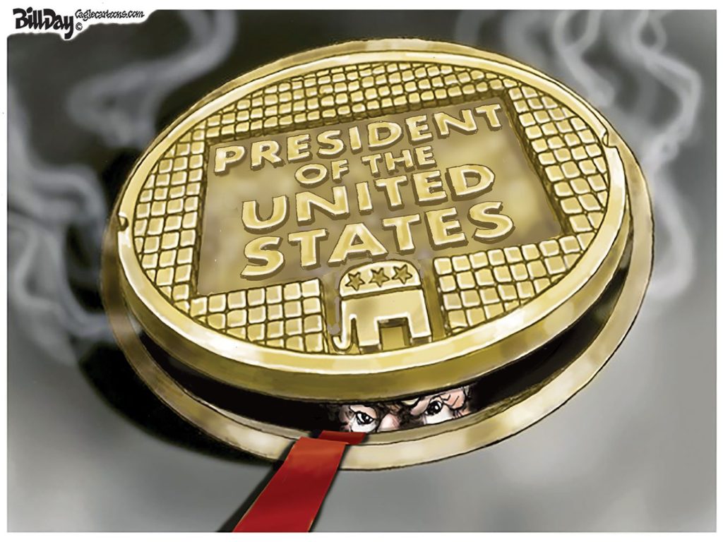 Presidential Manhole, A Cartoon by Award-Winning Bill Day