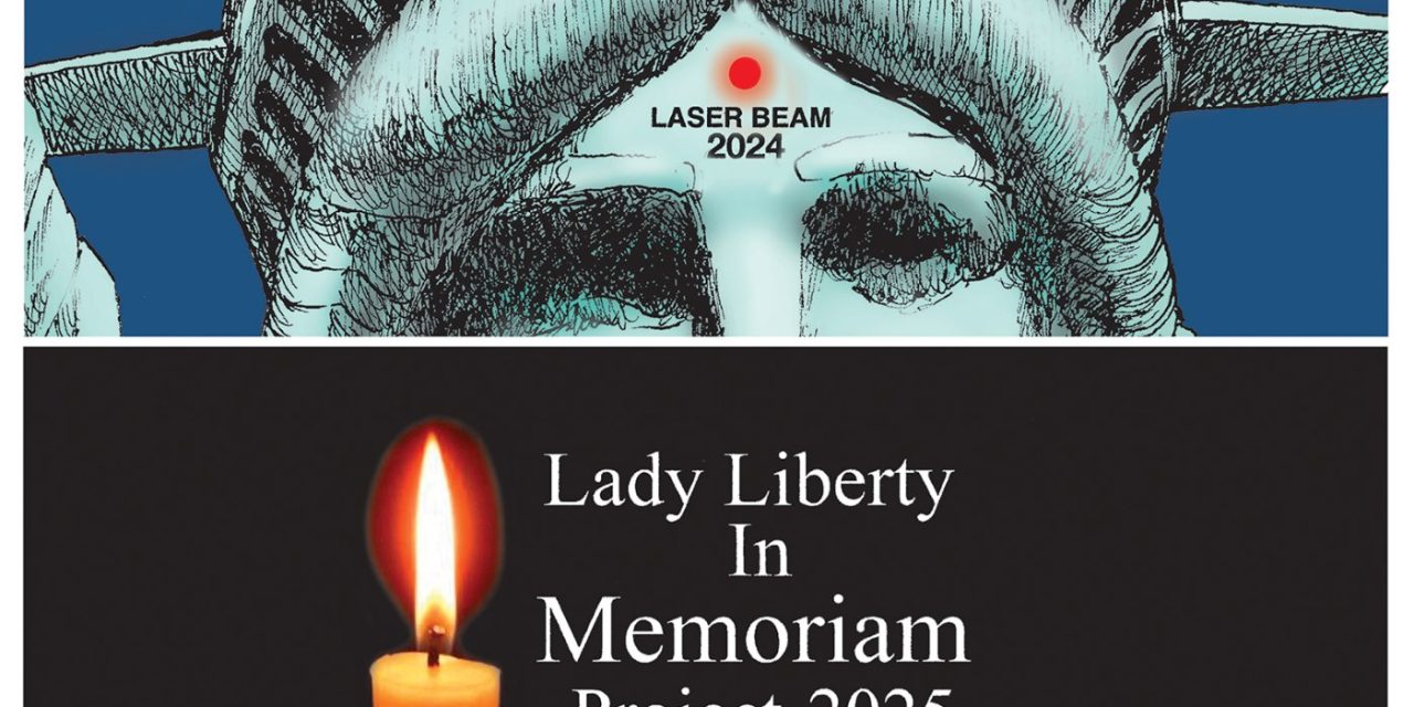 Liberty in Memoriam, A Cartoon by Award-Winning Bill Day