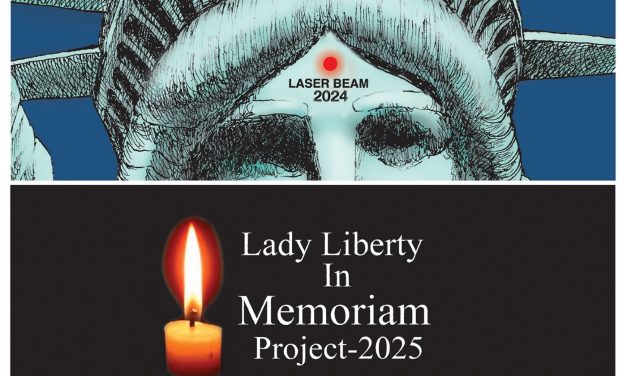 Liberty in Memoriam, A Cartoon by Award-Winning Bill Day