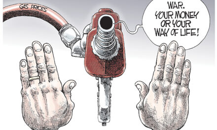 Your Money or Your Way of Life, A Cartoon by Award-Winning Bill Day