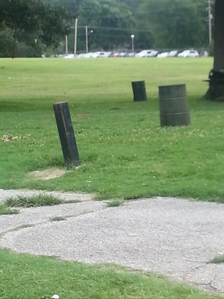 park garbage containers