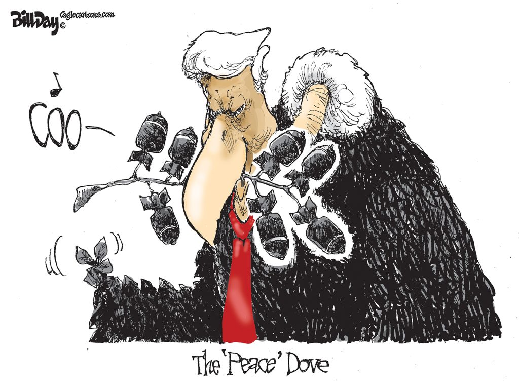 Peace Dove, A Cartoon by Award-Winning Bill Day