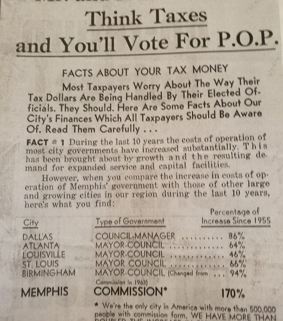1968: The Year City of Memphis Changed Its Government