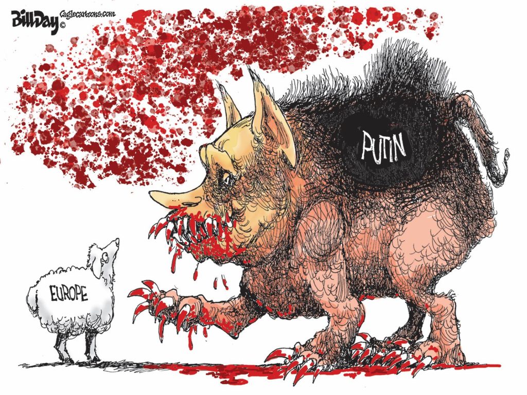 Appeasing Putin, A Cartoon by Award-Winning Bill Day