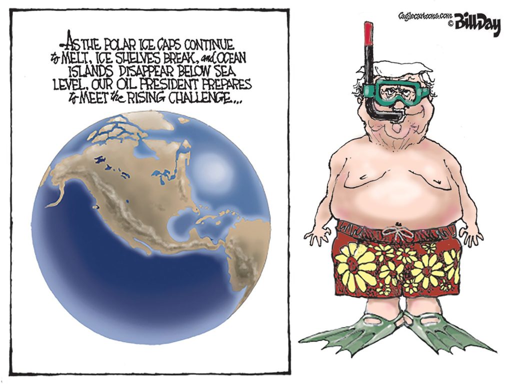 The Oil President, A Cartoon by Award-Winning Bill Day