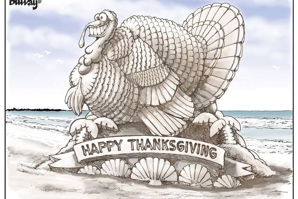 Happy Thanksgiving!, A Cartoon By Award-Winning Bill Day