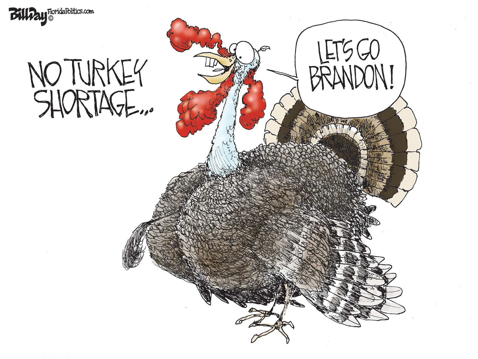 No Turkey Shortage, A Cartoon By AwardWinning Bill Day Smart City