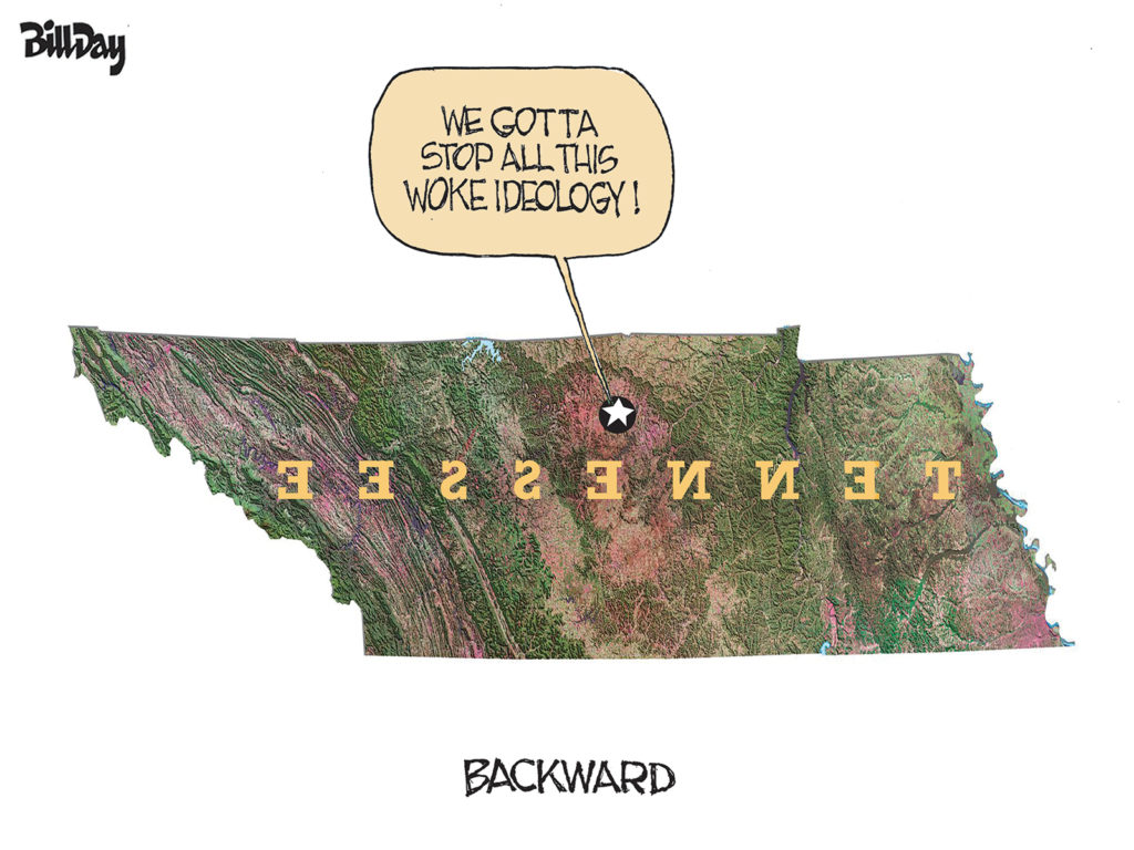 Backward Tennessee, A Cartoon by Award-Winning Bill Day